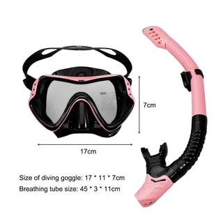 ใหม่ Professional ดำน้ำดำน้ำหน้ากากดำน้ำและ Snorkels แว่นตาดำน้ำ Easy Breath Tube ชุดหน้ากากดำน้ำ