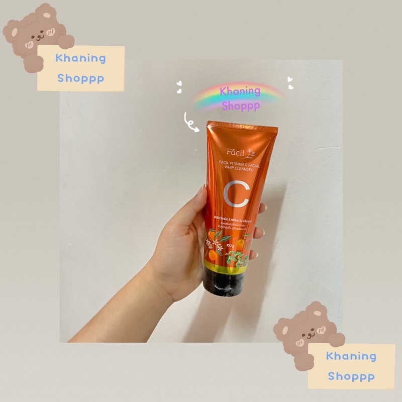 🌈 เเท้💯 FACIL VITAMIN C FACIAL WHIP CLEANSER⚡️⚡️