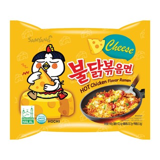 ราเมง บูลดักฮอตชิคเก้น 140 กรัม เหลือง ซัมยัง Ramen Bulldog Hot Chicken 140 grams, Samyang Yellow