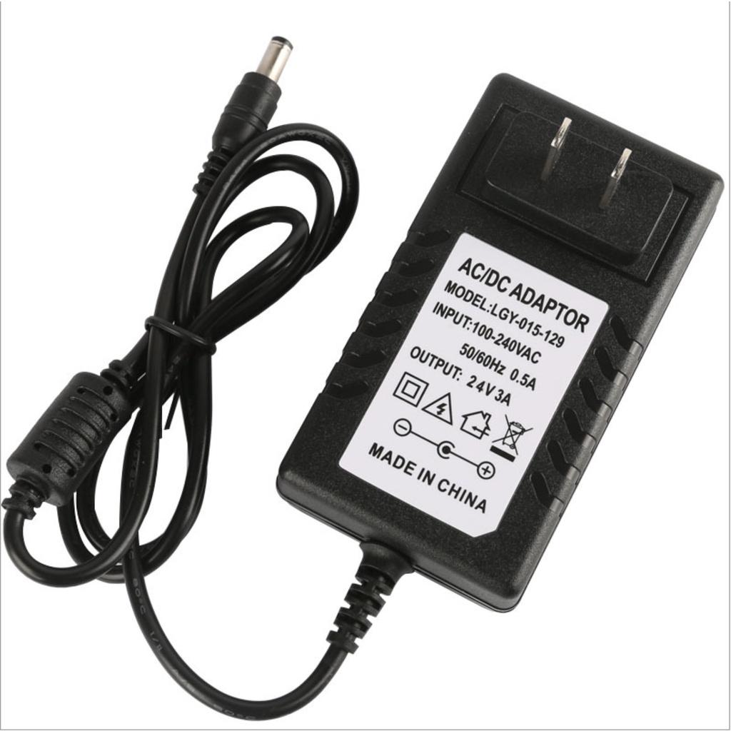 Dc Adapter 24V อะแดปเตอร์ ระบบกล้องวงจรปิดแปลงมาตรฐาน อะแดปเตอร์ DC 5.5*2.5มิลลิเมตร