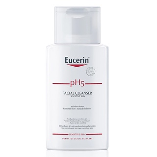 Eucerin pH5 Sensitive Skin Facial Cleanser 100ml. ยูเซอรีน พีเอช5 ทำความสะอาดผิวหน้า สำหรับผิวบอบบาง