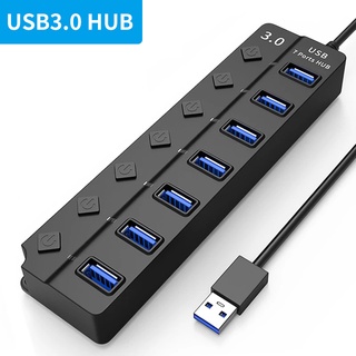 NEWMINE ตัวเพิ่มช่องUSB 2.0 HUB Combo Splitter 4-7 Port USB HUB 5.0V