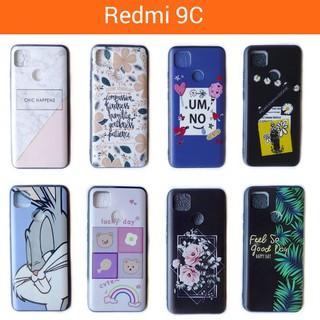 เคส Redmi 9C / 10A เคสลายกราฟิกขอบดำ **มีเก็บเงินปลายทาง**