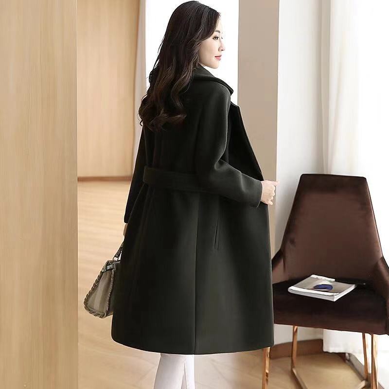 pretty20222022 Plus Size Autumn Winter Women coat Mid Thigh Jacket Slim