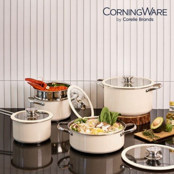 Corelle Brands CorningWare RYLEE IH pot (4-Type) / เครื่องครัว ไม่ติดหม้อ กระทะ กระทะ / Corning Ware