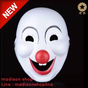 MERAH CLOWN MASK CLOWN MASK RED NOSE SCAR HALLOWEEN PARTY COSTUME
