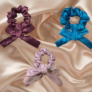 LOUVE | Scrunchies Petite Collection ยางมัดผมโบซ์ โดนัทผมมินิ