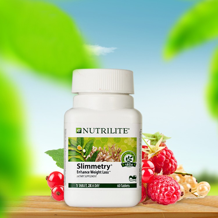 Nutrilite Slimmetry Dietary Supplement เข้มข้นกว่าไทย (กรีนทีพลัส แอมเวย์ ) 60เม็ด เร่งการเผาผลาญมาก