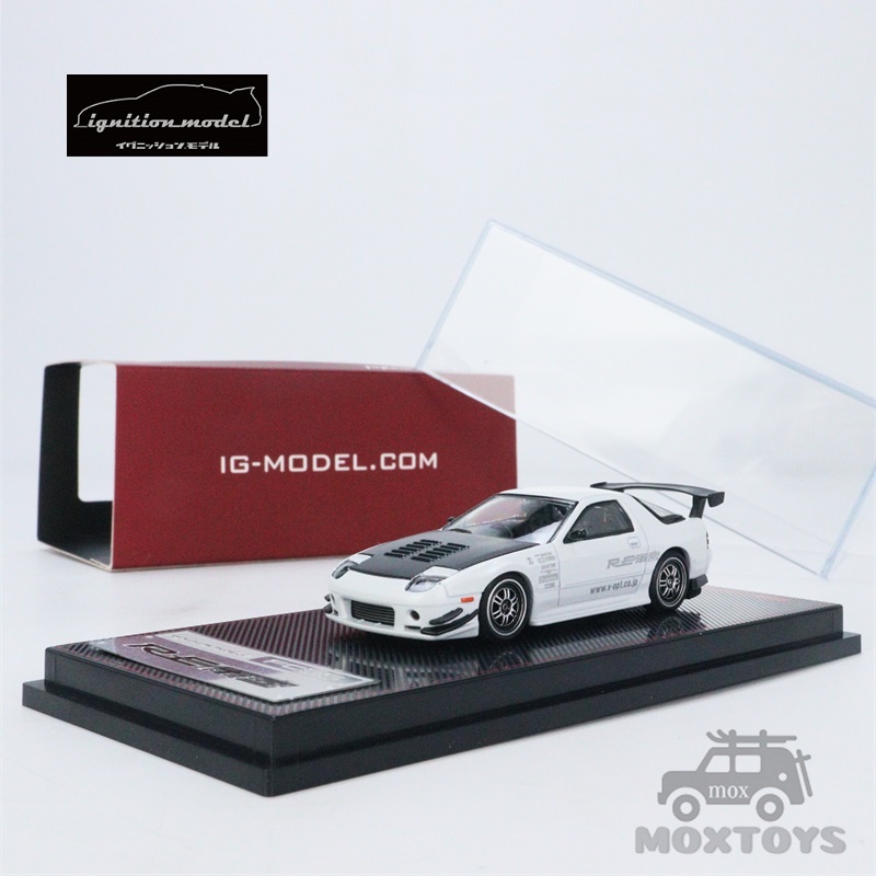 Ig โมเดลรถยนต์ Mazda RX-7 (FC3S) RE Amemiya เนื้อแมตต์ ประดับมุก สีขาว 1:64