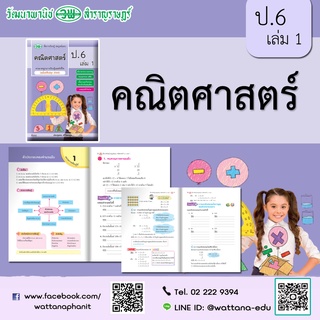 สื่อการเรียนรู้สมบูรณ์ คณิตศาสตร์ ป.6 เล่ม 1