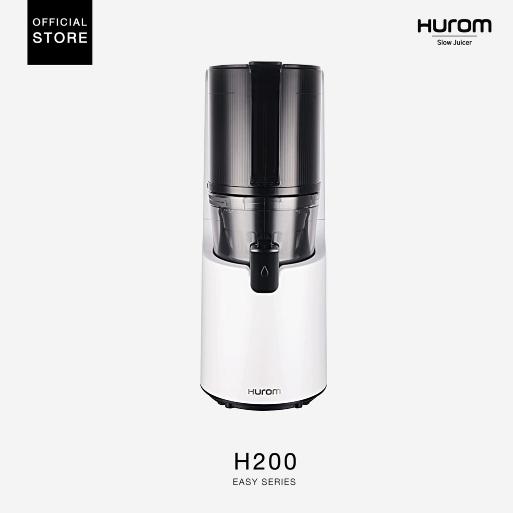 Hurom เครื่องสกัดน้ำผักและผลไม้เเยกกาก H200 (Matt White)