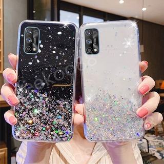 เคสโทรศัพท์ Realme 7 5G Casing Bling Star Space TPU Soft Back Cover เคส for Realme7 5G Phone Case