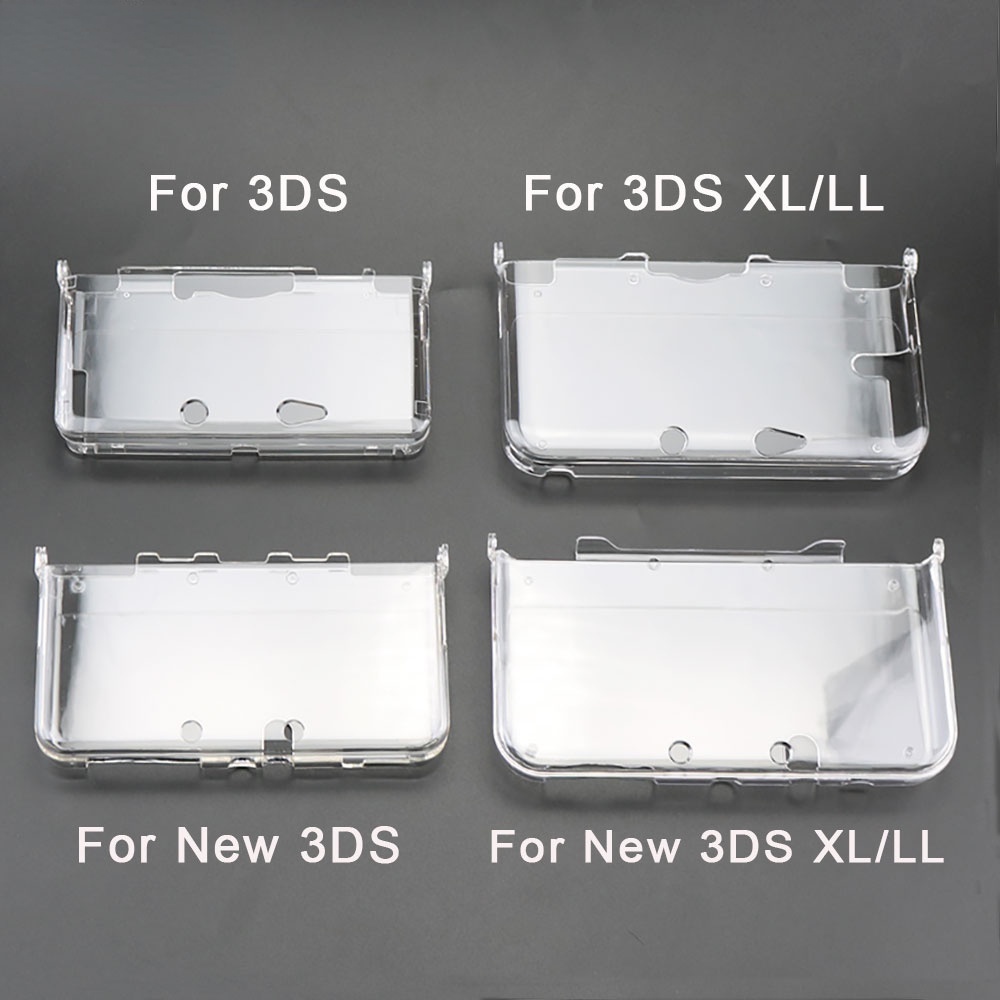 Plastic Clear Crystal Protective Hard Shell Skin Case Cover For Nintendo 3DS New 3DS XL LL Console &