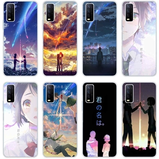 Vivo y85 v9 pro v11 pro v17 pro y12s y20s y20 y17 Case TPU Soft Silicon Protecitve Shell Phone casing Cover Kiminonawa Your Name Japanese anime