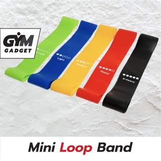 ยางยืดวงแหวน สำหรับออกกำลังกาย (Set 5 เส้น)  Resistance Bands (Mini Loop Band)