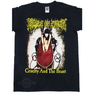 ผ้าฝ้ายคอกลมเสื้อยืด Cradle OF FILTH โลหะลาย CRUELTY AND THE BEASTfrom S-4XL