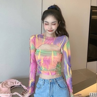 ❌ทักแชทถามก่อนซื้อ❌เซต(เสื้อสายเดี่ยว+เสื้อแขนยาว)