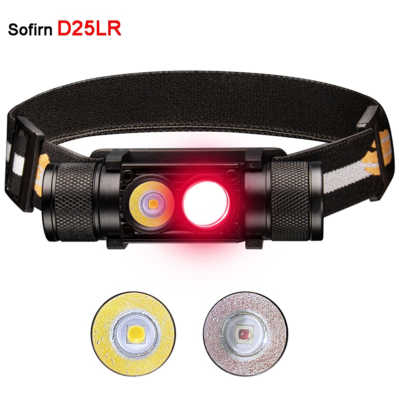 Sofirn D25LR(H25Lr) ไฟหน้า LED D25LR Super Bright 1000Lm LH351D 5000K White Led 90 CRI SST20 และ DR 