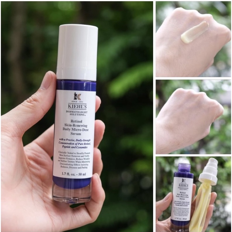 💯 Kiehl's Retinol Skin-Renewing Daily Micro-Dose serum 50ml  Ŵ | Shopee Thailand