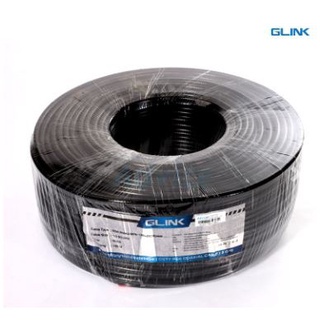 GLINK Cable 100M RG6/168 +Power Line (Black)