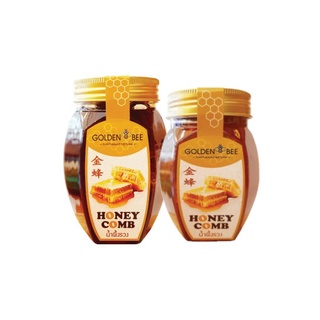 น้ำผึ้งในรวงผึ้ง  Honey Comb ขวดหกเหลี่ยม แบรนด์ Golden Bee