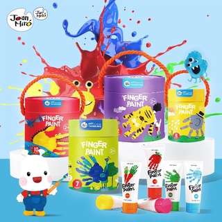 กล่องกลมโฉมใหม่ Finger Paint Set สีฟิงเกอร์เพ้นท์ปลอดสารพิษจากแบรนด์ Joan Miro