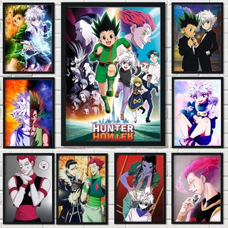 ภาพวาดสีน้ํามัน ตามตัวเลข รูปการ์ตูนอนิเมะ HUNTER×HUNTER สําหรับตกแต่งบ้าน Diy