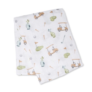 Lulujo ผ้าอ้อมมัสลินคอตตอน Cotton Muslin Swaddle- Golf