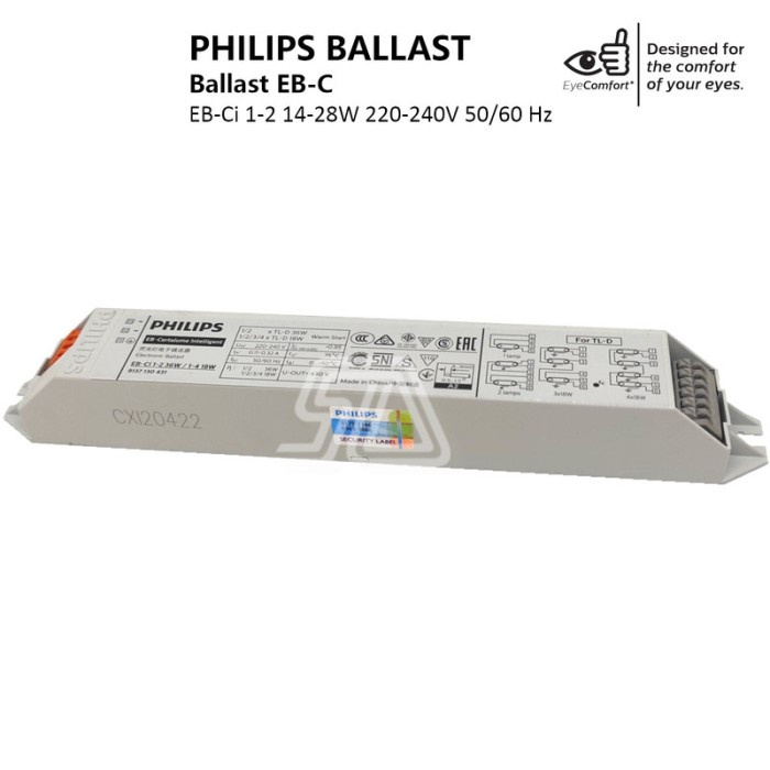 PHILIPS Ballast EB-CI 1-2 36 / 1-4 18W 220-240V 50/60Hz