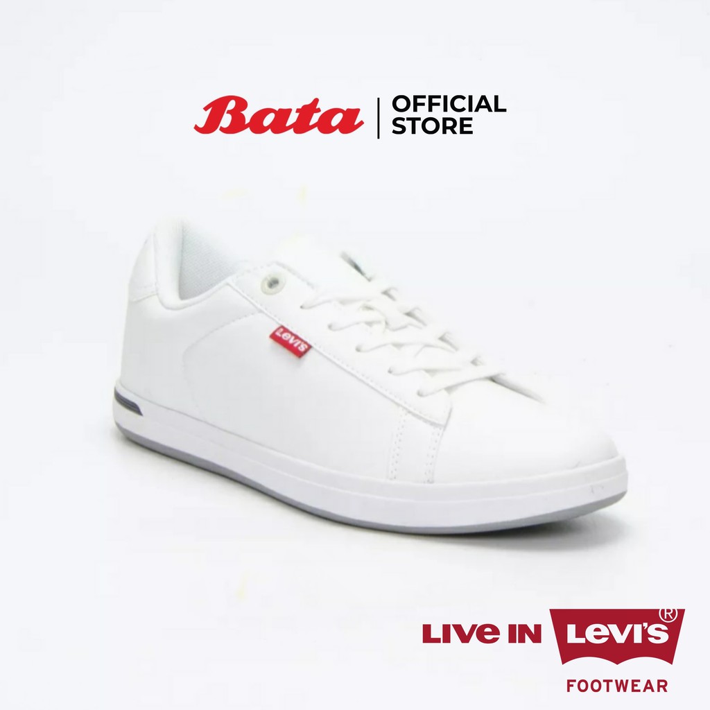 Bata Levi's Men's Lace up Sneakers รองเท้าผ้าใบสำหรับผู้ชาย รุ่น Aart Iberia สีขาว 8211979