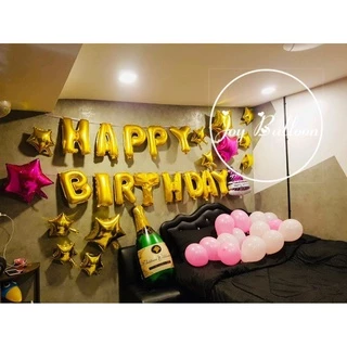 ลูกโป่งวันเกิด Happy Birthday (ส่งเร็วจากกรุงเทพ) ขนาด 16 นิ้ว มีสีให้เลือกเยอะ (แถมริบบิ้น 5 เมตร) ลูกโป่ง HBD ลูกโป...