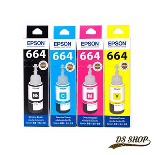 EPSON 664 (4 สี ) รุ่น T6641,BK / T6642,C / T6643,M / T6644,Y