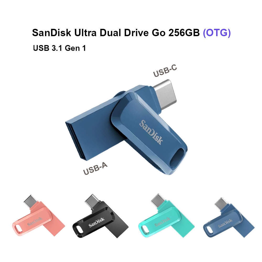 Original Sandisk Malaysia Ultra Dual Drive TypeC 256GB OTG USB 3.1