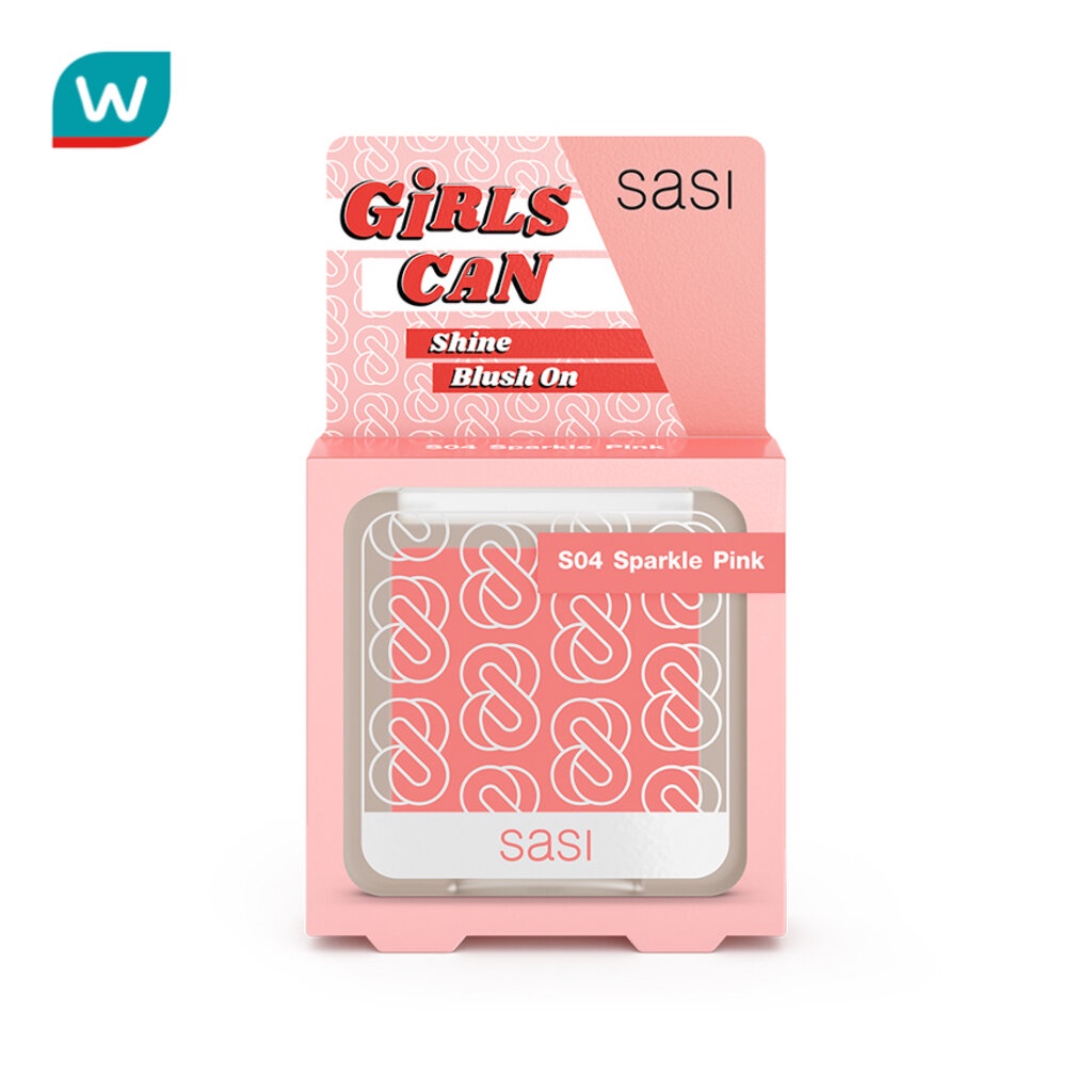 Sasi ศศิ เกิร์ล แคน ไชน์ บลัชออน 6ก. S04 สปาร์คเคิล พิ้งค์