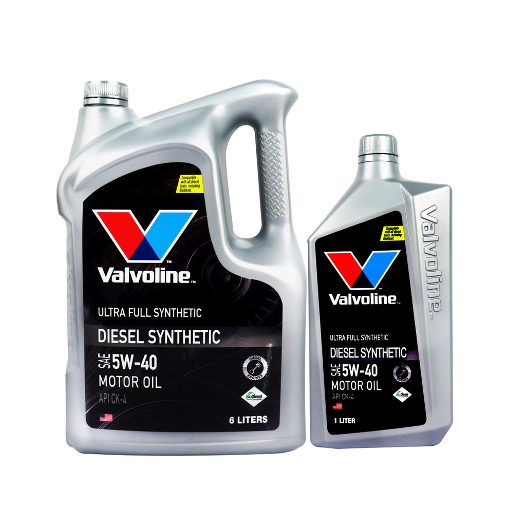 VALVOLINE น้ำมันเครื่อง DIESEL SYN สังคราะห์แท้ 5W-40 CK-4 6+1 ลิตร [55502078]