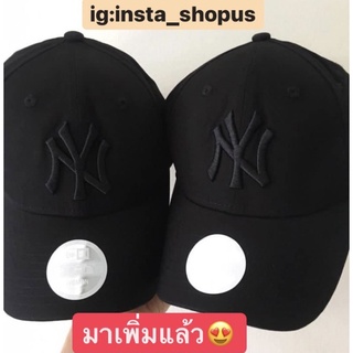 หมวก NY แท้💯 สีดำล้วน ขายดีมาก หายาก! สายปรับได้ “ฟรีไซซ์” พร้อมส่ง ‘แบบดี.โอ EXO’ มาแล้วๆ
