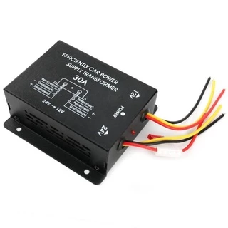 10A/30A/60A/100A 120W/360W/720W/1200W รถ ตัวแปลงพาวเวอร์ซัพพลายสเต็ปดาวน์อินเวอร์เตอร์ 24V ถึง 12V