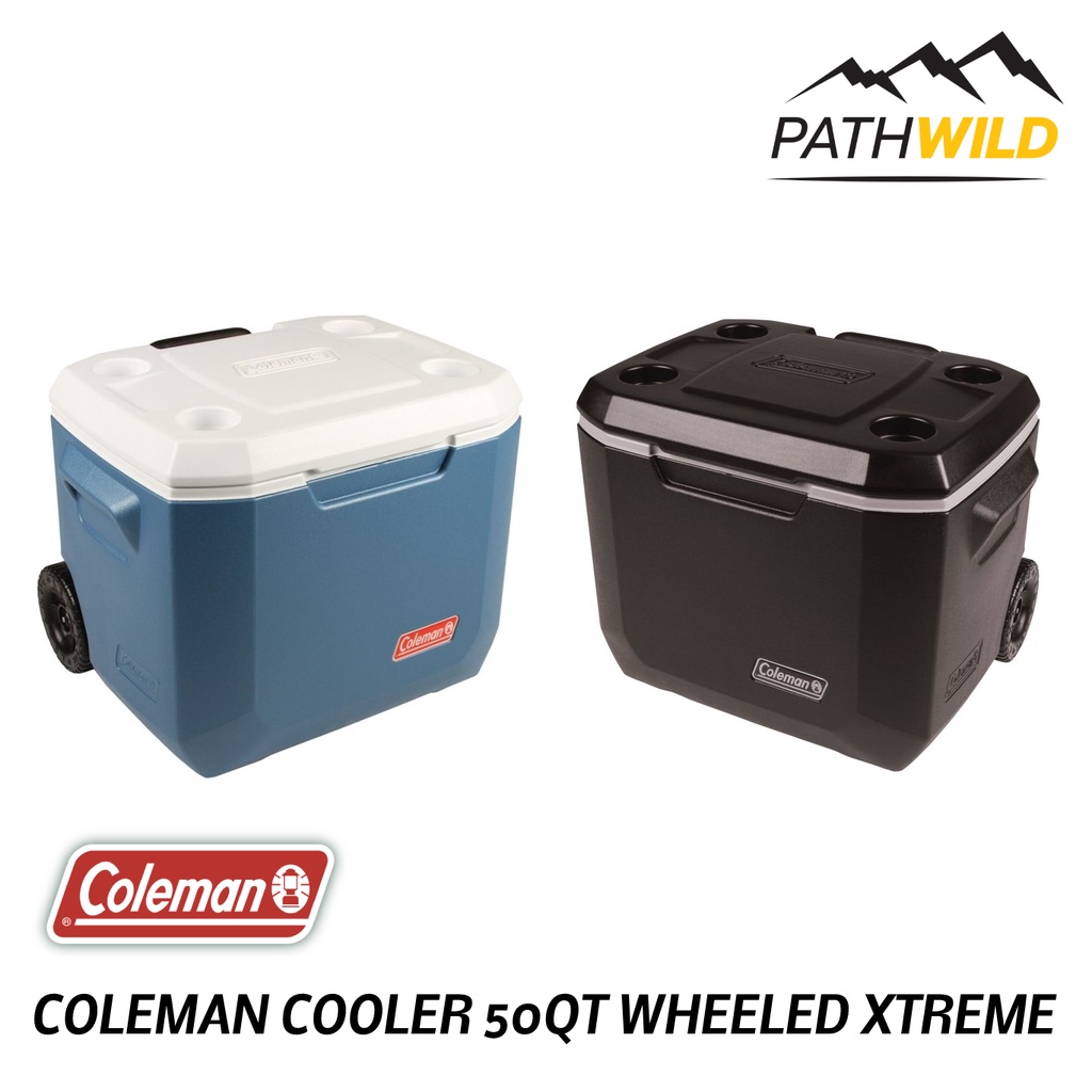 กระติกเก็บความเย็น ขนาด 47.3 ลิตร COLEMAN COOLER 50QT WHEELED XTREME มีล้อลาก ช่วยให้เก็บความเย็นได้