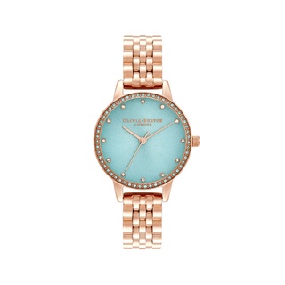 Olivia Burton (โอลิเวีย เบอร์ตัน) นาฬิกาผู้หญิง รุ่น Classic Sparkle Bezel OB16MD104 ขนาดตัวเรือน 30 มม.