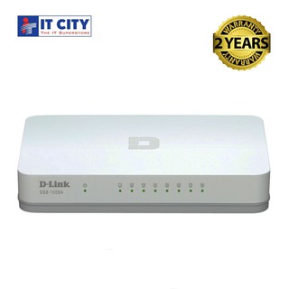 D-LINK Switch 8 Ports Gigabit DGS-1008A(NW1-000214)สวิตซ์ฮับ