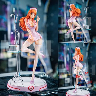 Figure ฟิกเกอร์ Model โมเดล จากการ์ตูนเรื่อง One Piece วันพีซ เต็มพิกัดสลัดจอมลุย วันพีช Nurse Nami นามิ ชุดพยาบาล