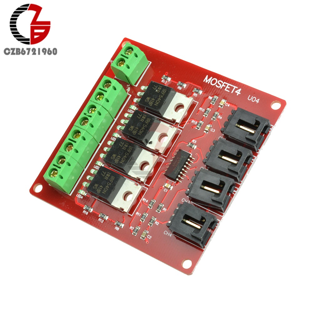 Preorder 4channel 4 Route MOSFET Button IRF540 V2.0+ MOSFET Switch Module สําหรับ Arduino Motor