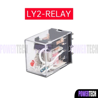 รีเลย์ MY 2  5A  RELAY 12VDC , 24VDC,110V, 220VAC พร้อม Socket PTF-08A