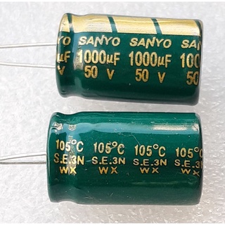 Sanyo WX 1000uf 50v (ราคา4ตัว) Capacitor ตัวเก็บประจุ คาปาซิเตอร์