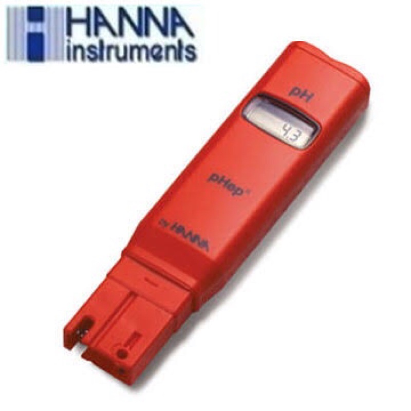 เครื่องความเป็นกรด-ด่าง/เครื่องวัดพีเอช/pH meter  แบบพกพา ยี่ห้อ HANNA รุ่น HI 98107 Pocket-sized pH meter