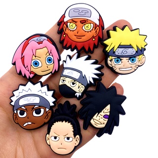 CROCS Jibbitz เข็มกลัด ลายการ์ตูนนารูโตะ Kakashi JIRAIYA Jibitz Charm Obito Gaara Jibits สําหรับผู้หญิง