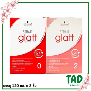 (แบบกล่อง) Schwarzkopf Strait Glatt ชวาร์ฟคอฟ ยืดผม แกรทท์ ( มี 2 สูตร)  ปริมาณ 120 มล.