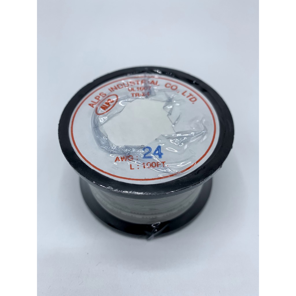 สายไฟ AWG 24 ยาว 100FT ชนิด UL1007 300V สายอ่อน สายฝอย สายต่อวงจร