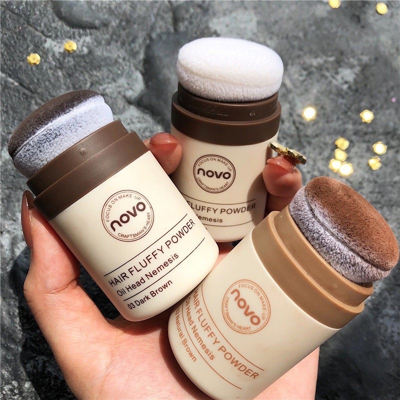 ปิดเหม่ง ปิดผมบาง  แก้ ผมมัน ผมฟู สวยอย่างมั่นใจ NOVO (โนโว) Hire Line Powder NOVO5356