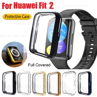 เคส Huawei watch fit 2 Case All-Around Protection Huawei Watch Fit 2 เคส Cover TPU Electroplating Shockproof Huawei Fit 2 Case Ultra-thin Huawei watch fit2 Bumper